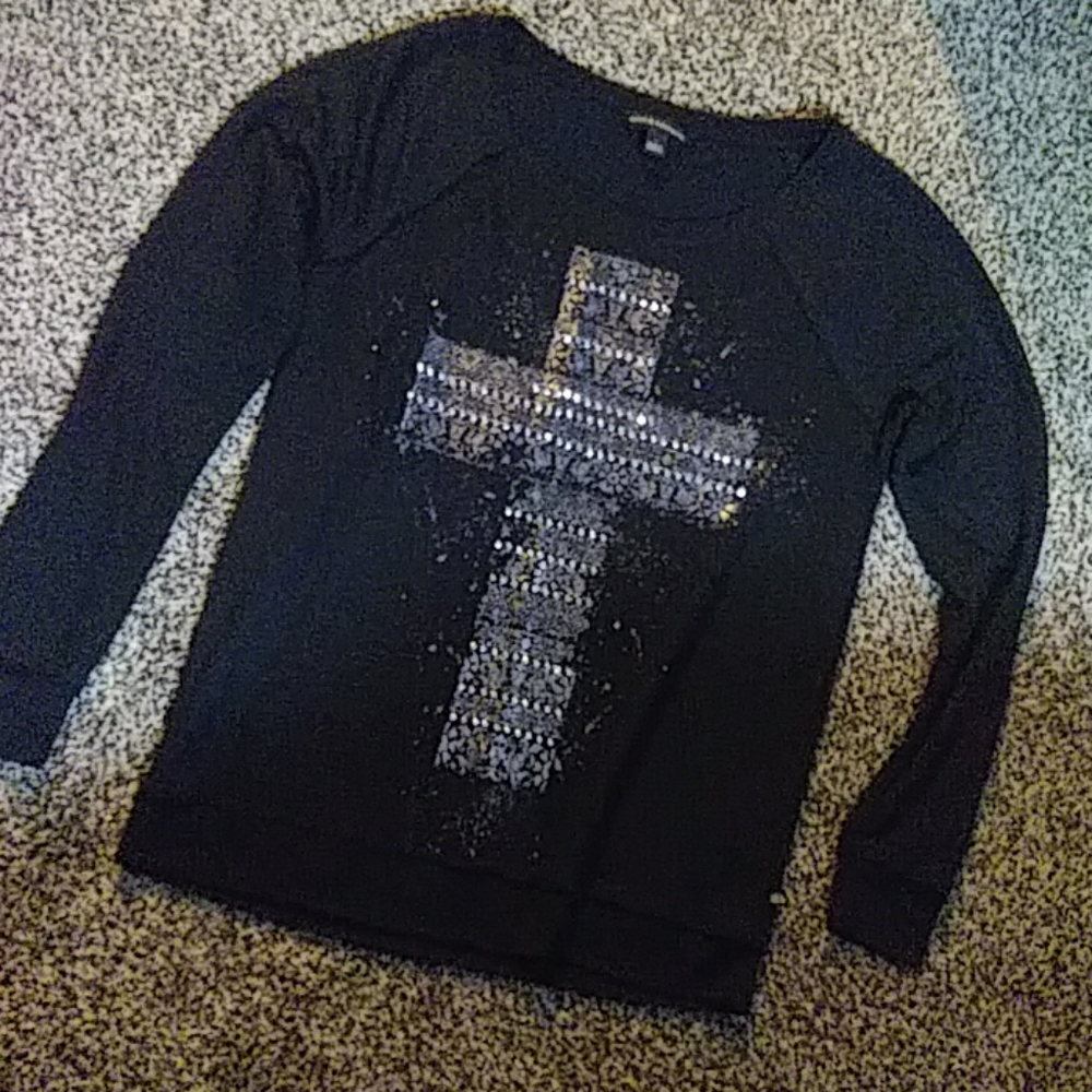 Rock & Republic embellished cross top